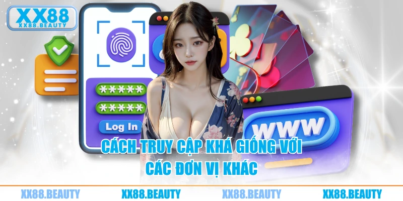 Cách truy cập khá giống với các đơn vị khác